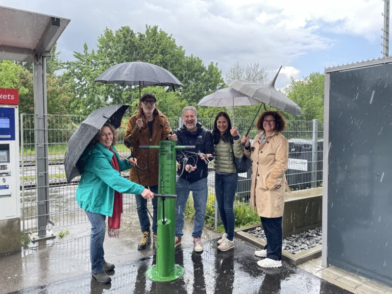 Aichach hat eine Fahrradreparaturstation!