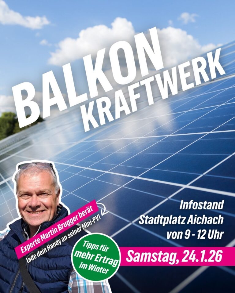 Infostand zu Balkonkraftwerken