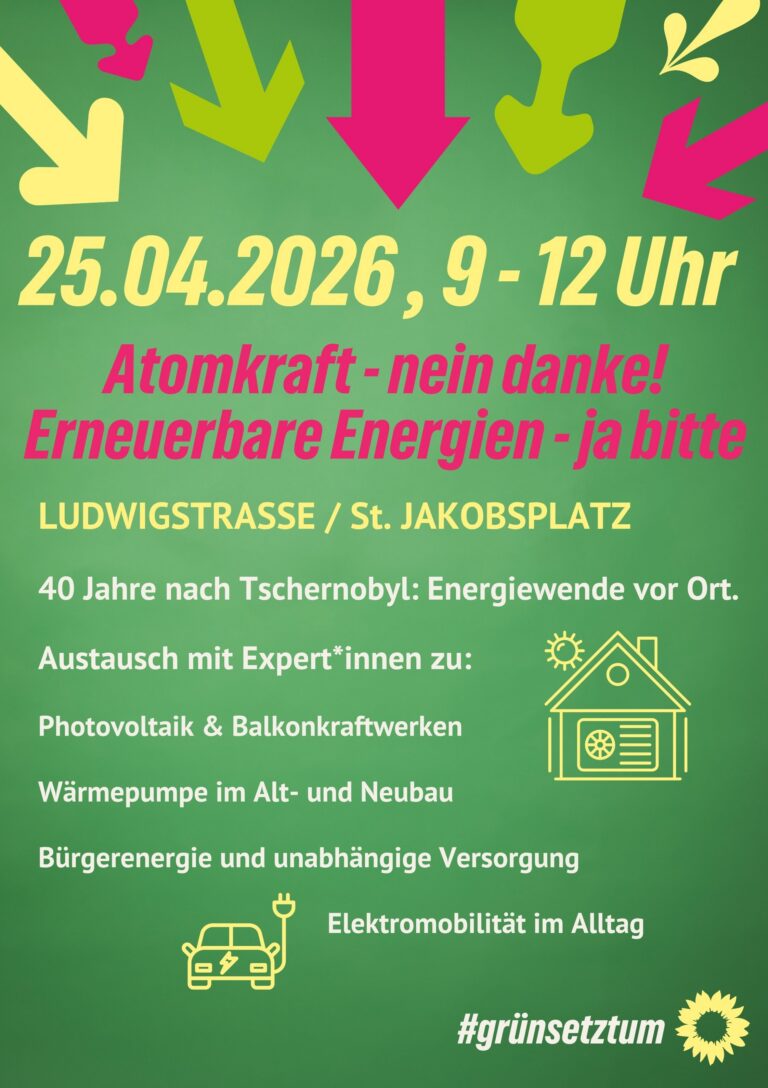 Atomkraft – nein danke. Erneuerbare Energien – ja bitte!