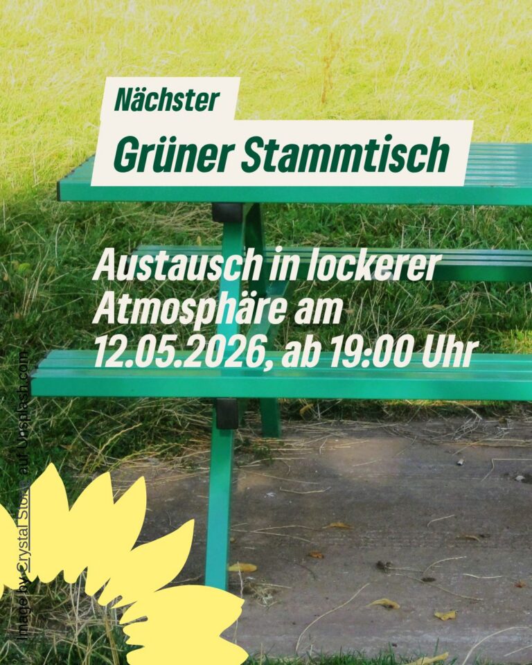 Grüner Stammtisch am 12.05., Restaurant Bombay Palace