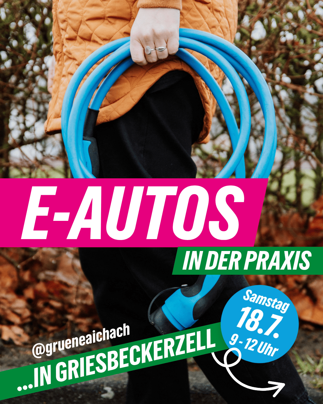 E-Auto Infostand Griesbeckerzell Grüne Aichach